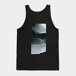 Monochrome abstract art, lines and shapes Tank Top